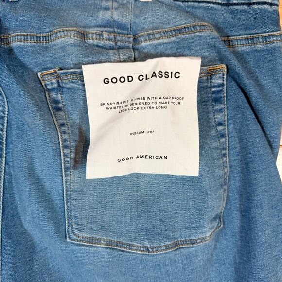 NWT Good American “Good Classic” Women’s Jeans Size 24 Indigo Blue MSRP $149 - Picture 7 of 10